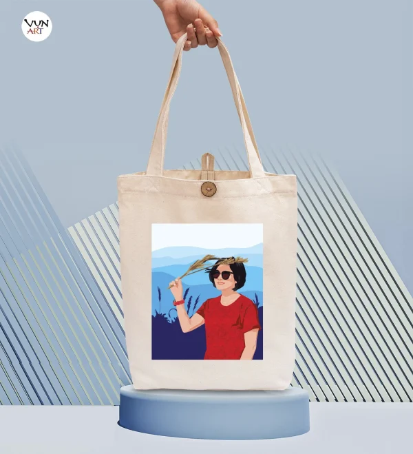 Túi tote canvas ảnh cá nhân - Hình ảnh 2