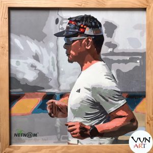 Tranh chân dung ghép lụa