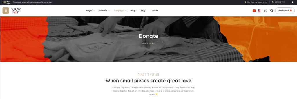 Crowdfunding at Vun Art