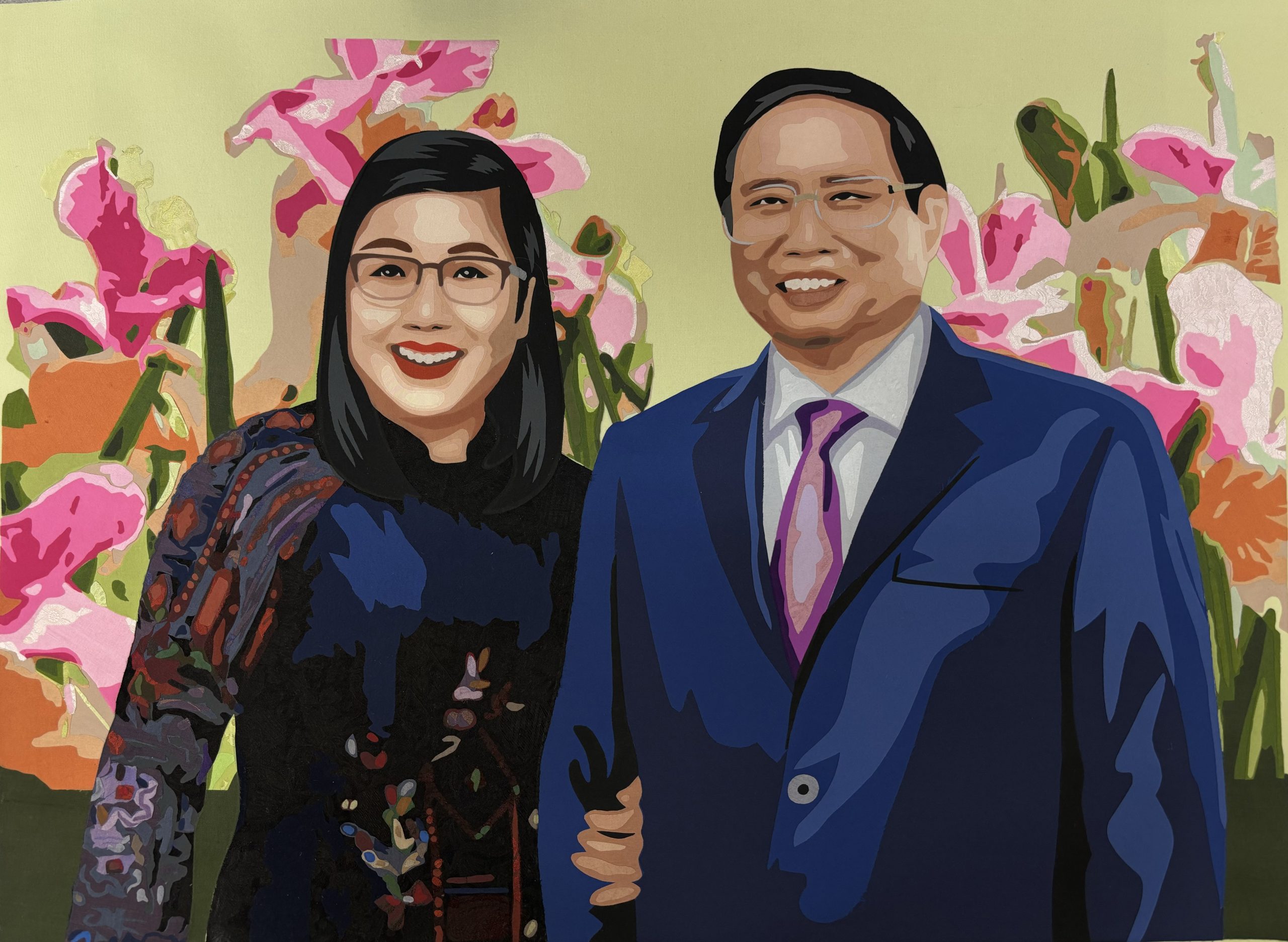 Tranh chân dung ghép lụa - Ảnh 4